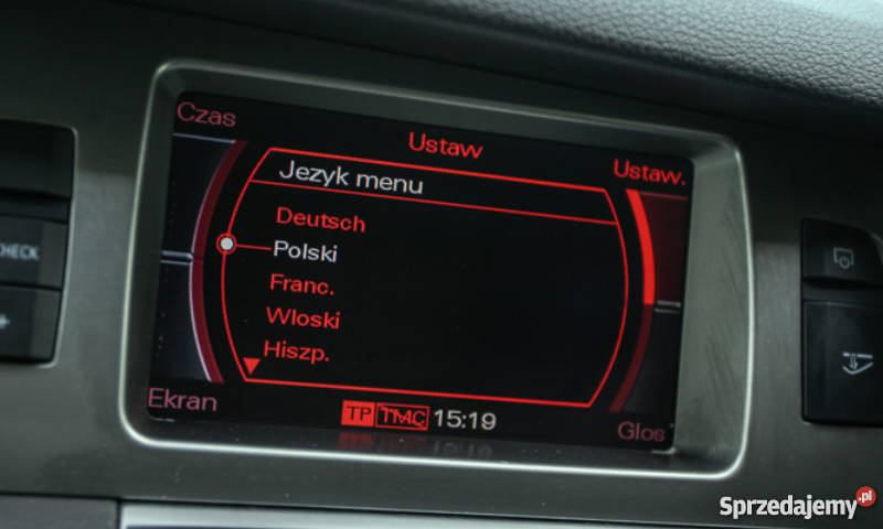 Usługa wgrania Polskiego Menu i Lektora do nawigacji audi