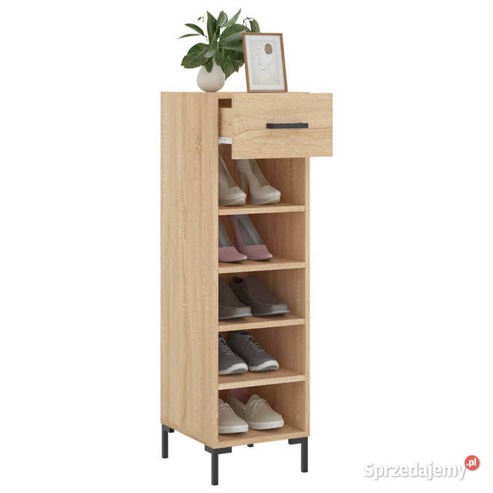 Szafka na buty dąb sonoma 30x35x105 WM829679 mazowieckie