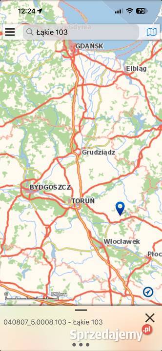 Działka budowlana Łąkie