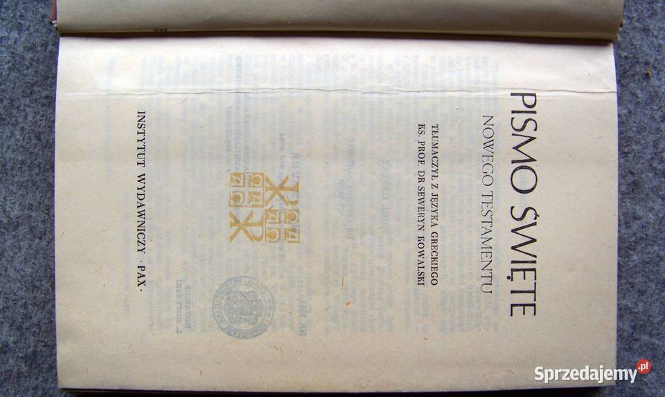 PISMO ŚWIĘTE NOWEGO TESTAMENTU Zakopane