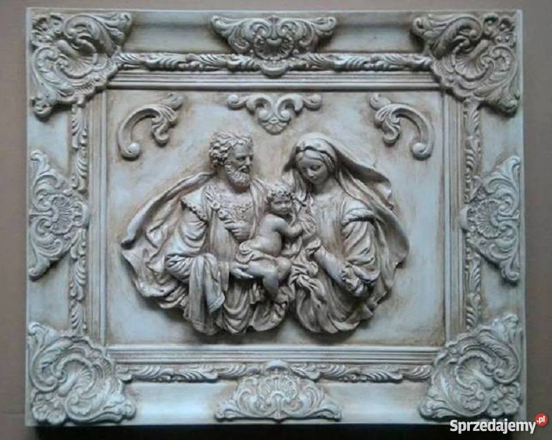 RELIEF ŚWIĘTA RODZINA OBRAZ PŁASKORZEŹBA Zielona Góra