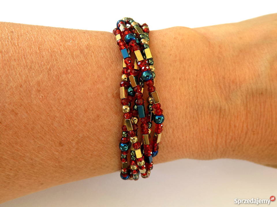 BRANSOLETKA ZAPINANA Z HEMATYTÓW Warszawa