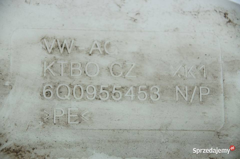 ZBIORNICZEK PŁYNU SKODA FABIA I 6Q0955453N Motoryzacja Lipno