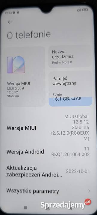 Telefon Redmi 8 Note sprzedam