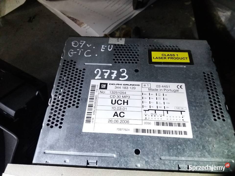 Radio wyświetlacz KPL z Pin opel astra h zafira sprzedam