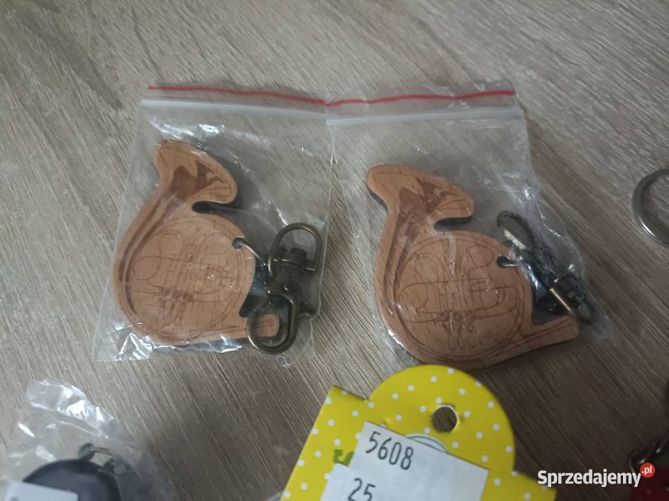 Zestaw 7 breloczków instrumenty pomorskie Kwidzyn