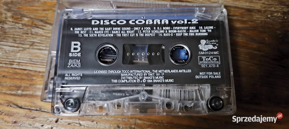 RzadkośćDisco Cobra Vol 2 Snakes Music 1994 Gliwice