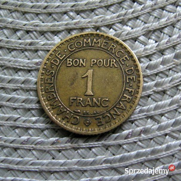 Francja 1 Frank 1924r Bon Pour Kolekcje wielkopolskie Kalisz