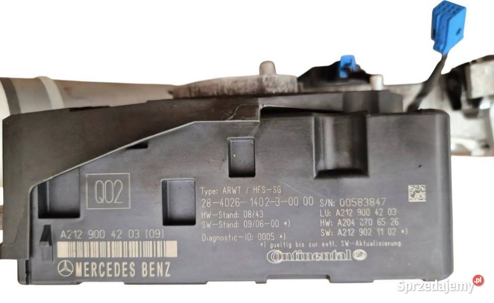 STEROWNIK DOCIĄG KLAPY BAGAŻNIKA MERCEDES W204 C Działoszyce