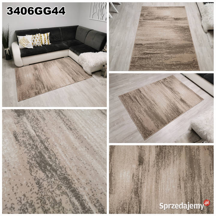 DYWAN 140X200 IDEA PRZECIERANY BEŻ GĘSTY WŁOS Białystok