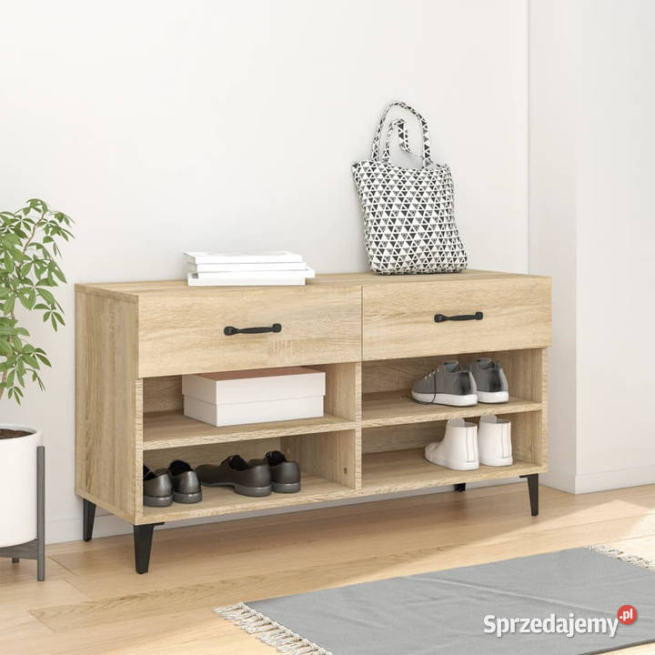Szafka na buty dąb sonoma 102x35x55 WM812828 mazowieckie Warszawa