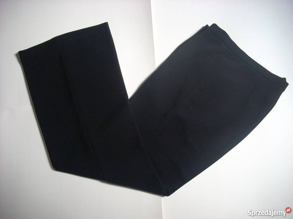 Spodnie Czarne Eleganckie do Pracy 42 XL czarny Spodnie Nowy Sącz