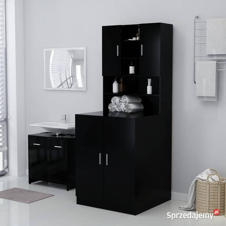 Szafka na pralkę czarna 71x715x915 WM808396 Warszawa sprzedam