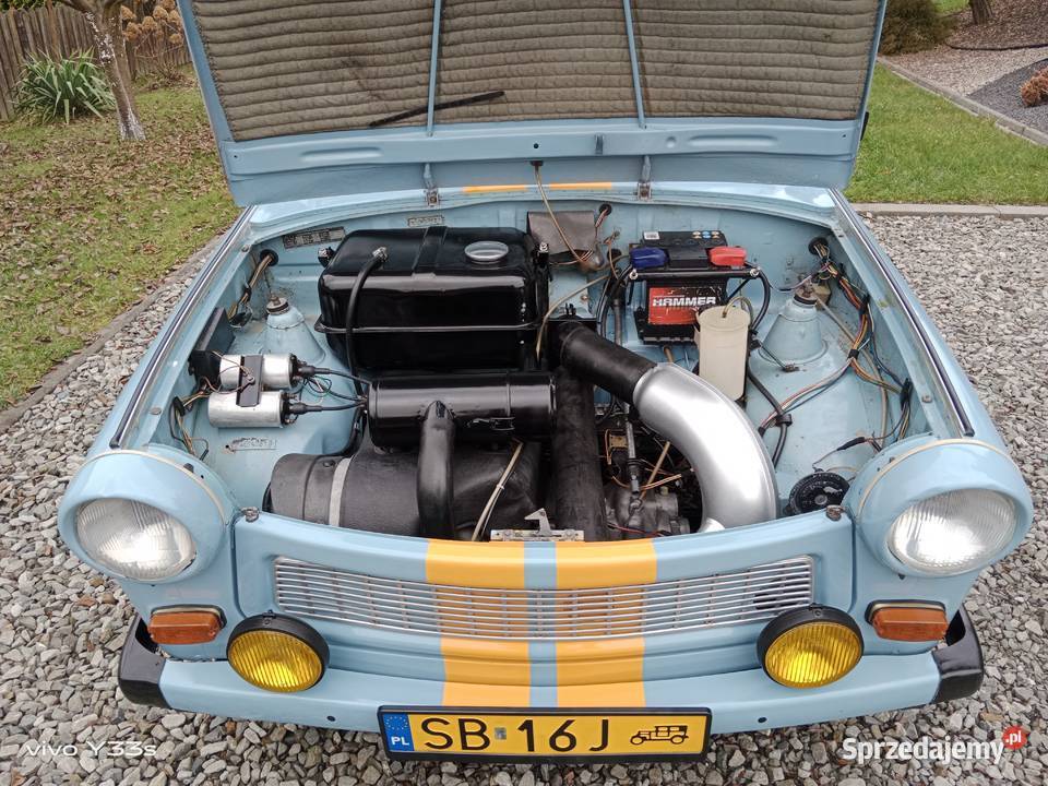 Trabant 601 ZABYTEK Żółte tablice manualna