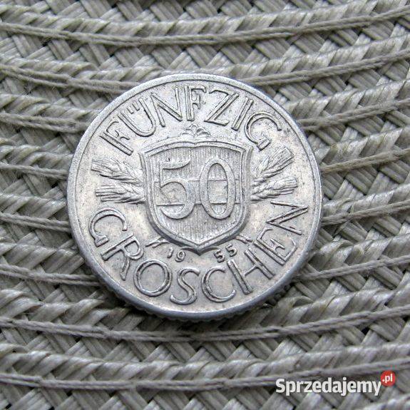 Austria 50 Groszy 1955r Kalisz