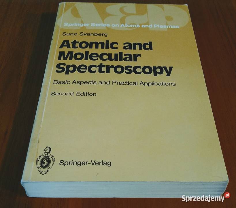 Atomic and molecular spectroscopy basic aspects Rok wydania 1992 pomorskie sprzedam