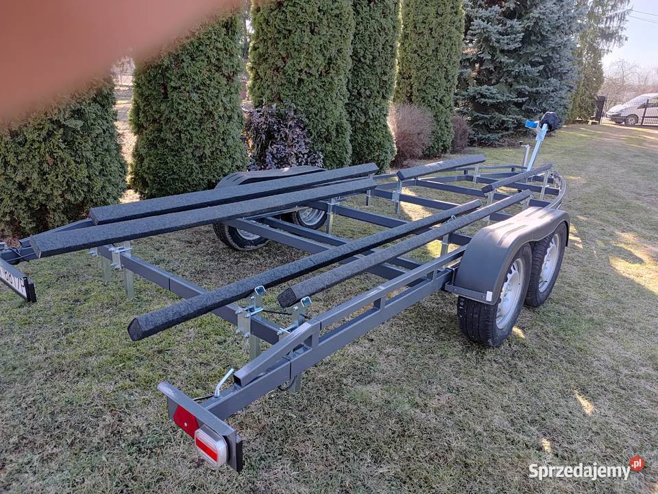 Przyczepa podłodziowa 7m niehamowana dwuosiowa mazowieckie Wyszków