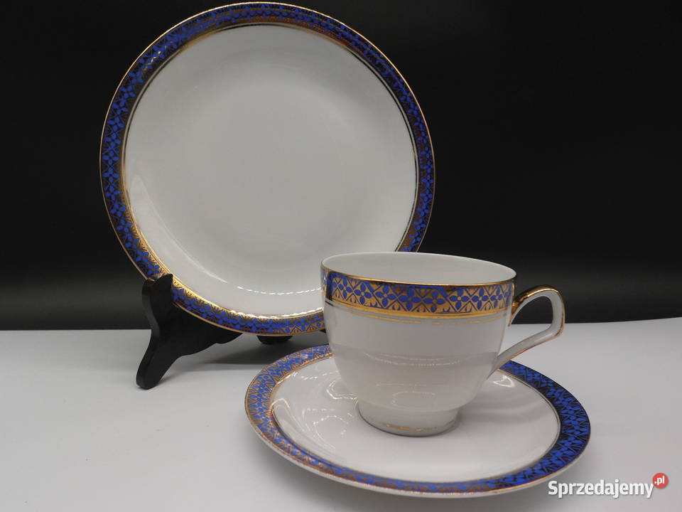 Zestaw śniadaniowy trio z porcelany BAVARIA Porcelana i szkło