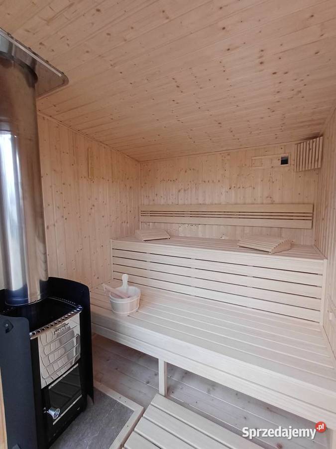 Sauna ogrodowa Premium izolowana piec na drewno mazowieckie Płock