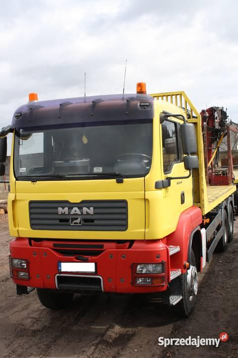 MAN TGA 33440 z zabudową do przewozu drewna diesel Młynarze