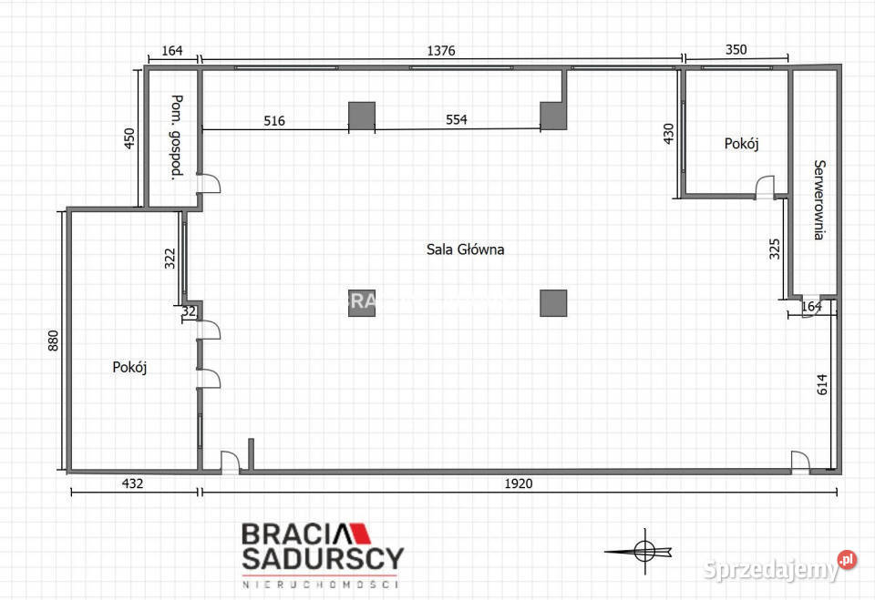 Lokal 300m2 Kraków Prądnik Biały