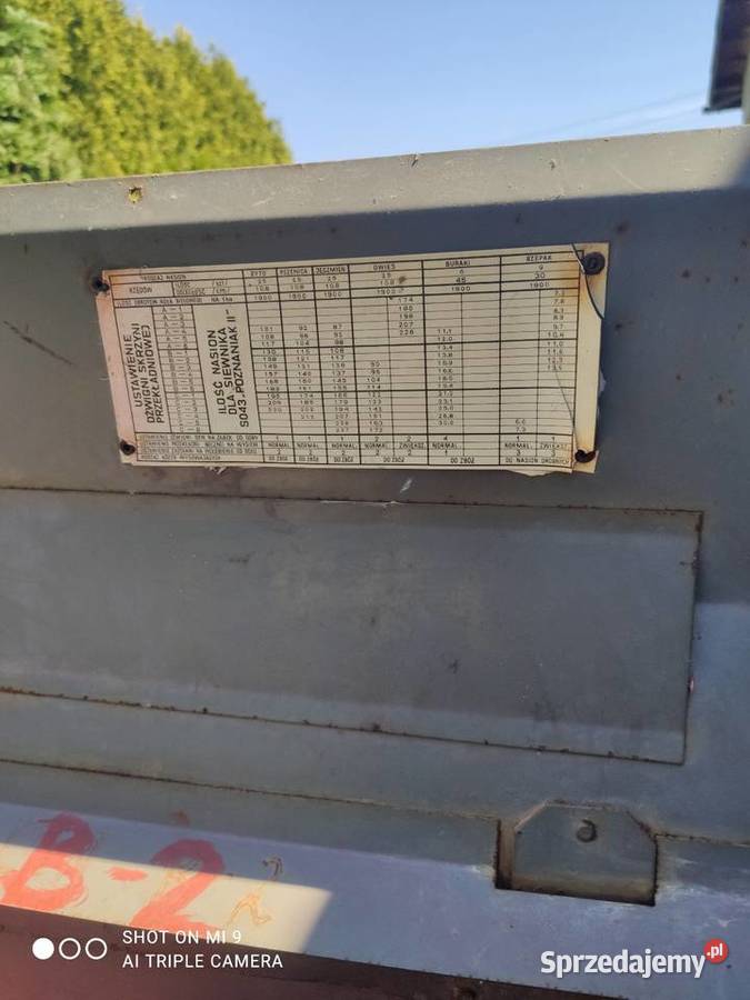 Siewnik zbożowy 27m poznaniak