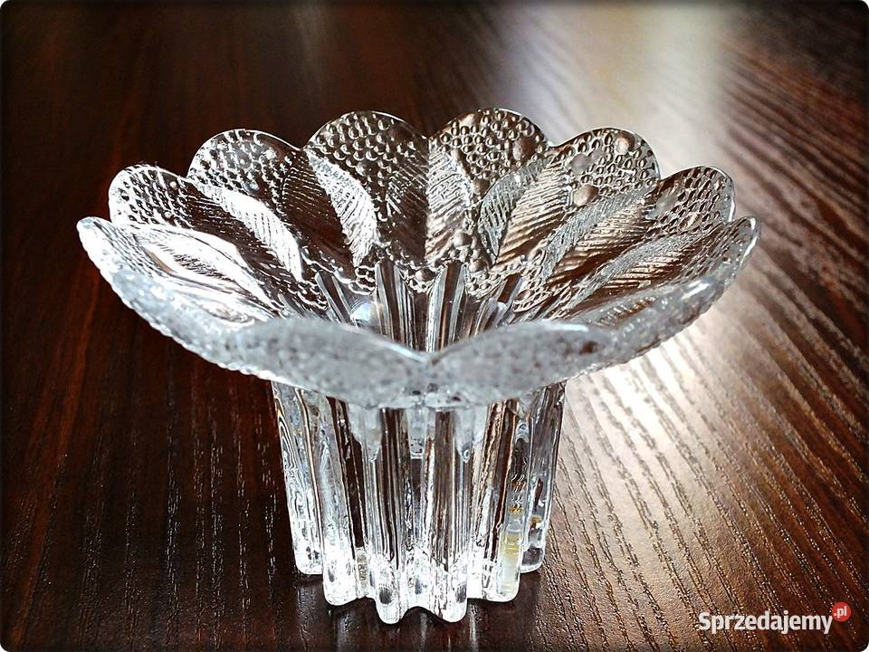 Świecznik kryształowy Medea Lausitzer Glas DDR Żary