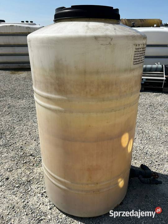 Plastikowa beczka biała 500l 130 x75 pojemnik Bzinica Nowa