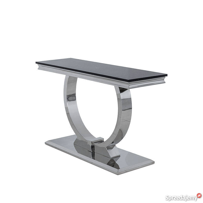 KONSOLA GLAMOUR MODENA BLAT KAMIENNY STAL 87cm Warszawa