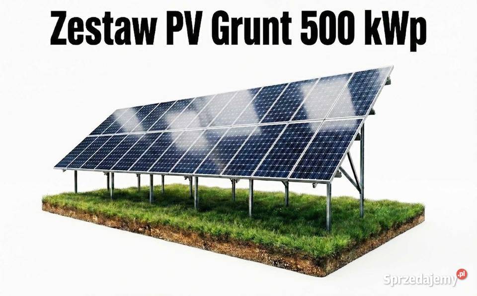 Zestaw PV Grunt 500 kWp panele PV