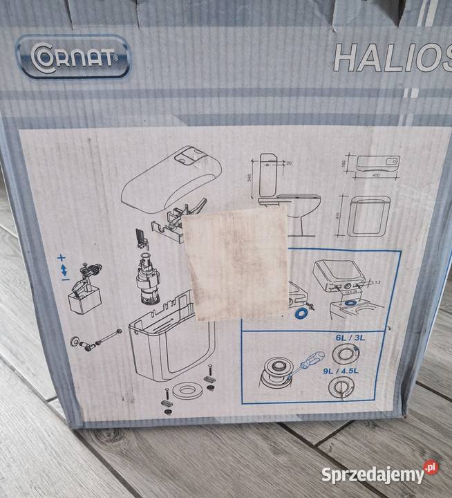 Spłuczka natynkowa WC Cornat Halios SPK1300 36L mazowieckie