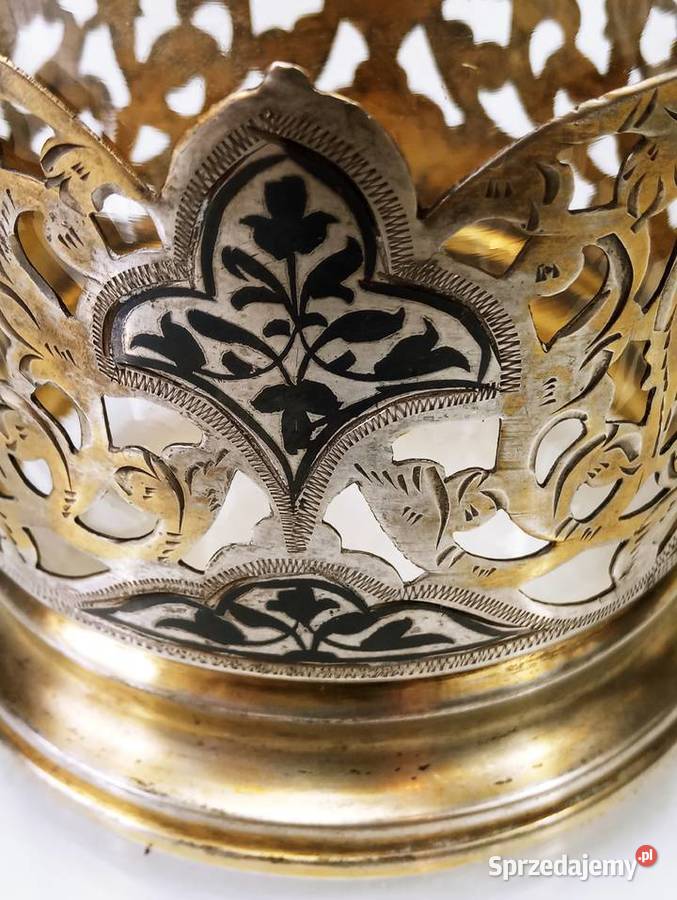 Srebro pr 875 84 Zolotniki Koszyk do Herbaty Antyki lubuskie Nowa Sól