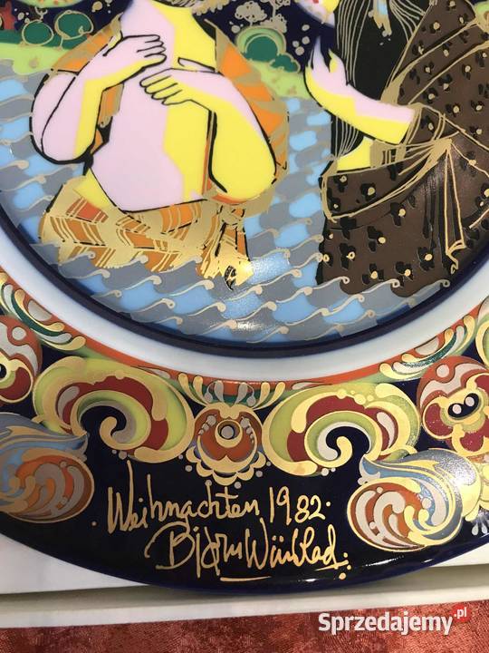 Talerz dekoracyjny Rosenthal Bjrn Wiinblad 1982r Kielce