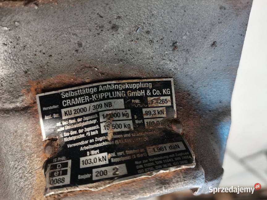 Listwa zaczepu Same Silver 100 wielkopolskie Wilkowo