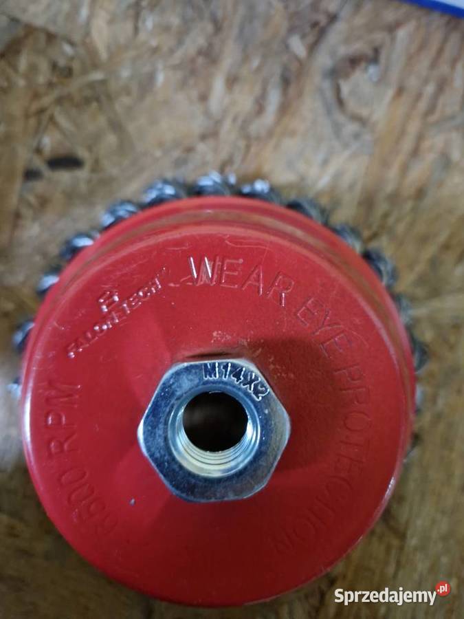 Szczotka druciana czołowa 125mm stalowy drut Ręczne Głogowa