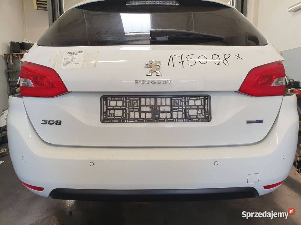 ZDERZAK TYŁ PEUGEOT 308 EWP PDC Lipno