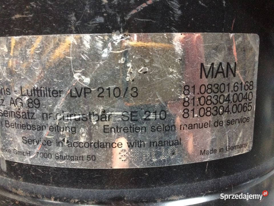 Obudowa Filtra Powietrza MAN 81083016168 Maszewo