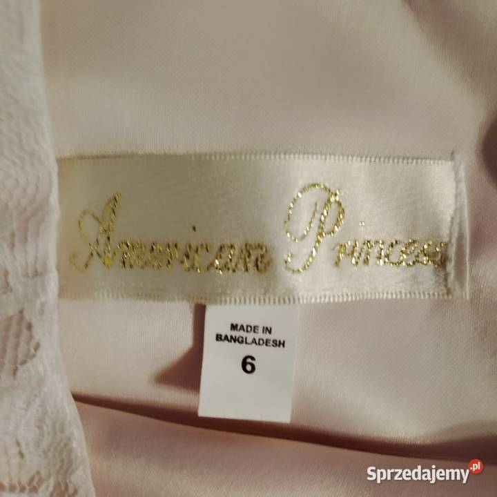 Sukieneczka różowa z kokardką i perełkami podlaskie Zaścianki