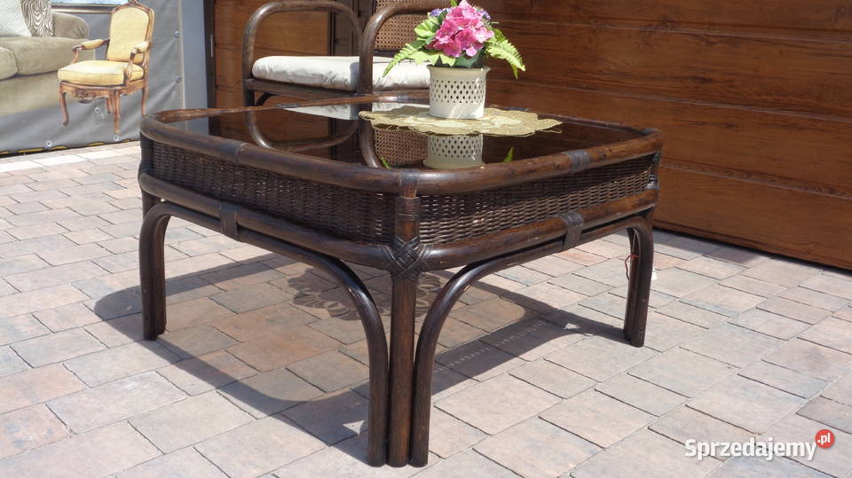 stolik kawowy rattanowy Meble ogrodowe
