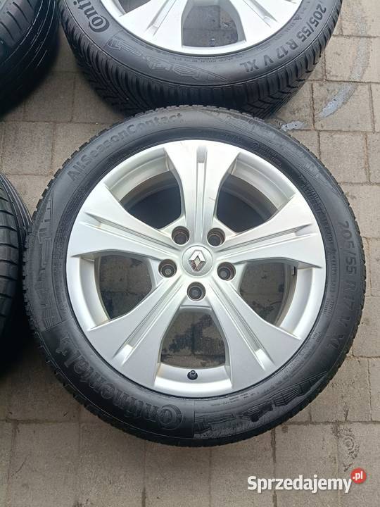 Alufelgi 17 renault z oponami Elbląg