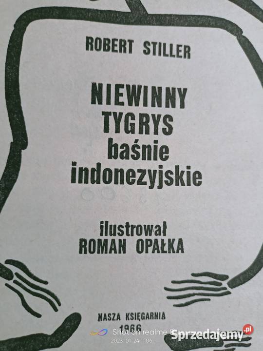 Baśnie Indonezji Niewinny tygrys Stiller Opałka Rok wydania 1966 Książki dla dzieci Warszawa