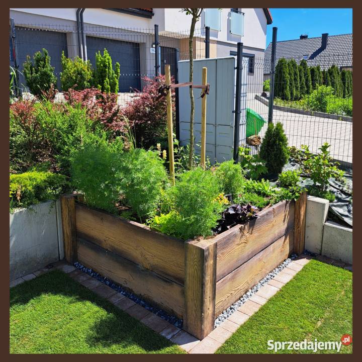 Kwietnik donica warzywniak imitacja drewna Warszawa