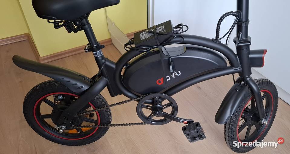 Rower elektryczny DYU składany 36V 10Ah mały Pruszków