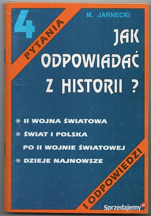 ODPOWIADAĆ Z HISTORII 4 MJARNECKI Podręczniki Siedlce
