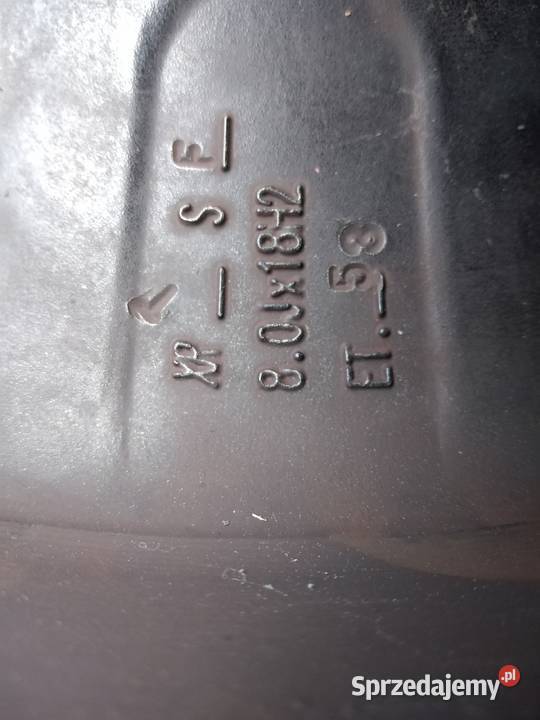 Alufelgi 5x120 24545r18 bmw czarno srebrne osobowe Michałów