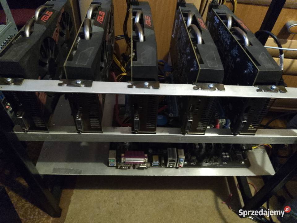 Koparka kryptowalut rx 5x570 4gb baza zasilacz