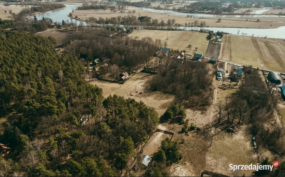 Wyjątkowa działka 8900 m z własnym lasem Bugiem woda mazowieckie Bojany