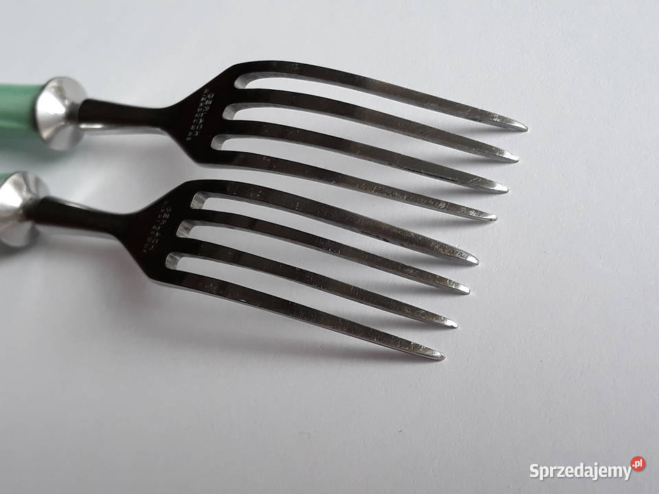 2 Widelce obiadowe BAKELIT Gerlach sztućce PRL Dąbrowa Górnicza
