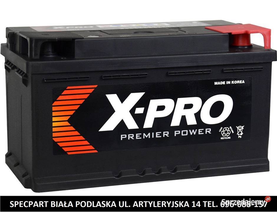 Akumulator XPRO 80Ah 680A EN niski Prawy Plus