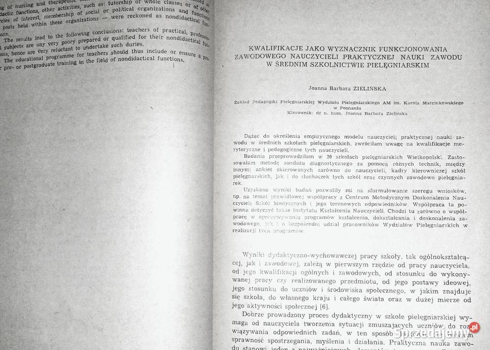 Pielęgniarstwo Polskie Zygmunt Przybylski Rok wydania 1989 Chełm
